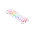 teclado gamer membrana redragon shiva rgb k512wp rosa e branco (mp)
