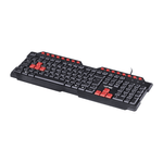 teclado gamer vinik vx gaming dragon v2 abnt2 gt100 preto e vermelho (mp)