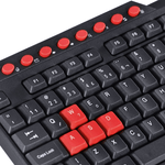 teclado gamer vinik vx gaming dragon v2 abnt2 gt100 preto e vermelho (mp)