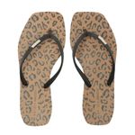 sandália feminina nº33/34 brizza arezzo square animal print (mp)