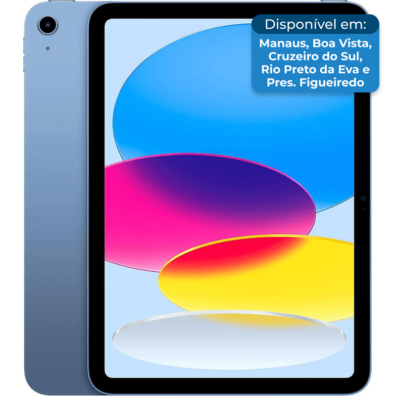 iPad 10ª Geração A14 Bionic 64GB Azul 10,9