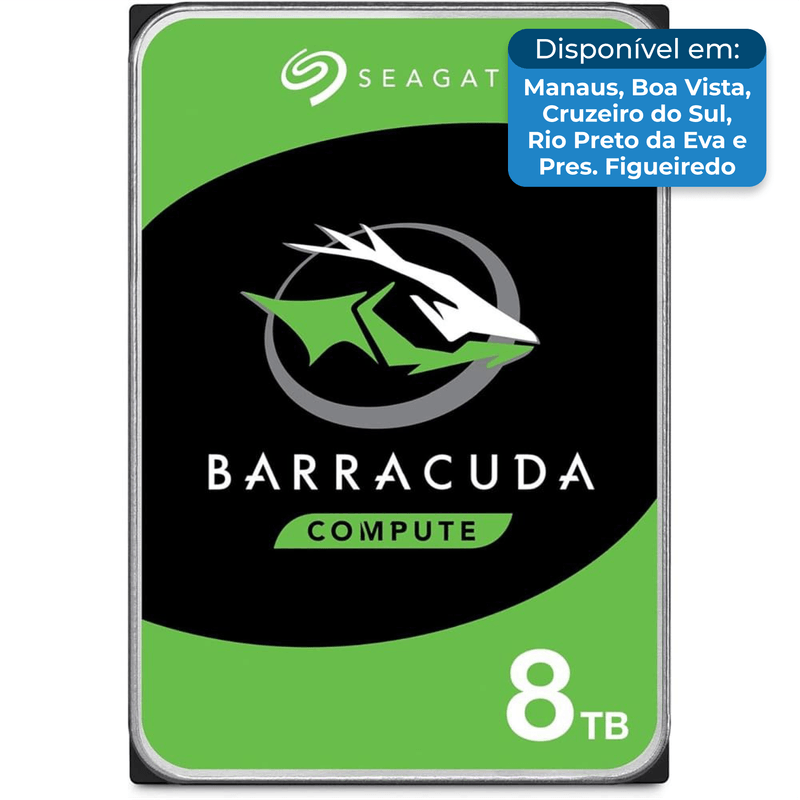 Seagate BarraCuda 8TB HDD x 2 16TB ① HD Interno Seagate Barracuda Sata 8tb