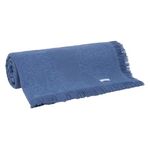 colcha solteiro buddemeyer com franja 160x235cm azul (mp)