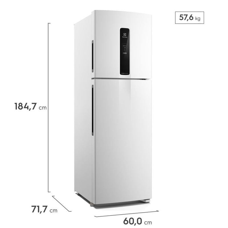 geladeira electrolux frost free 410 litros inverter branco if46