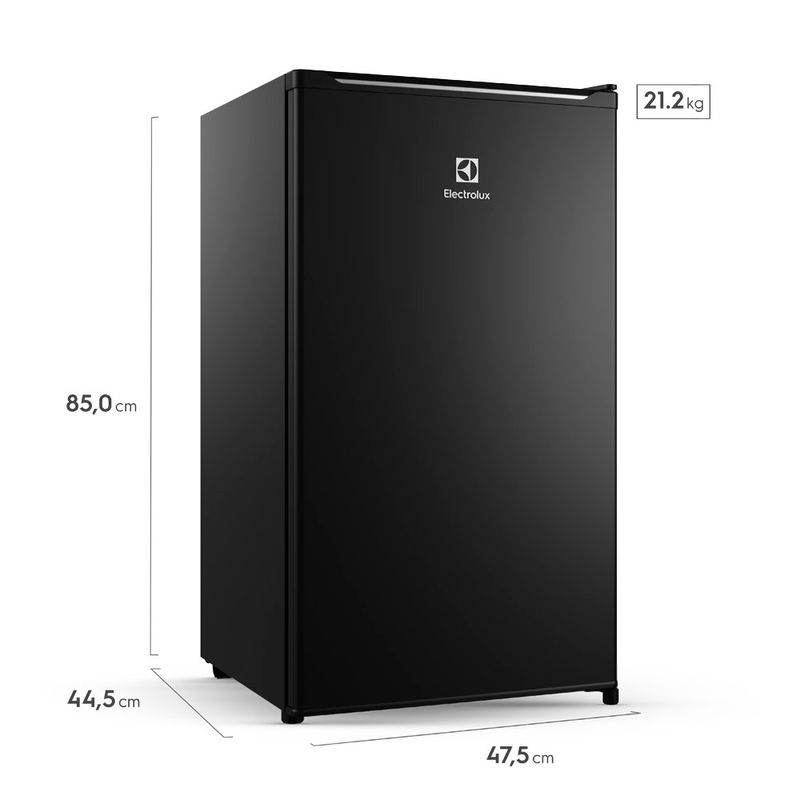 frigobar electrolux 90 litros efficient controle de temperatura preto em90b