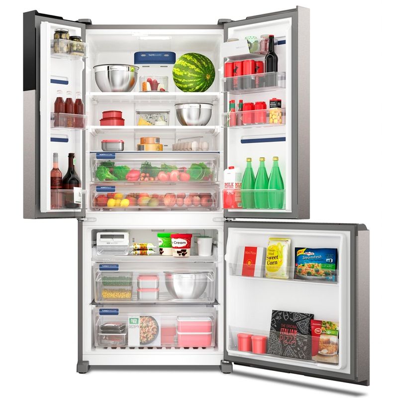 geladeira electrolux frost free french door inverter 590l autosense 127v inox im8s