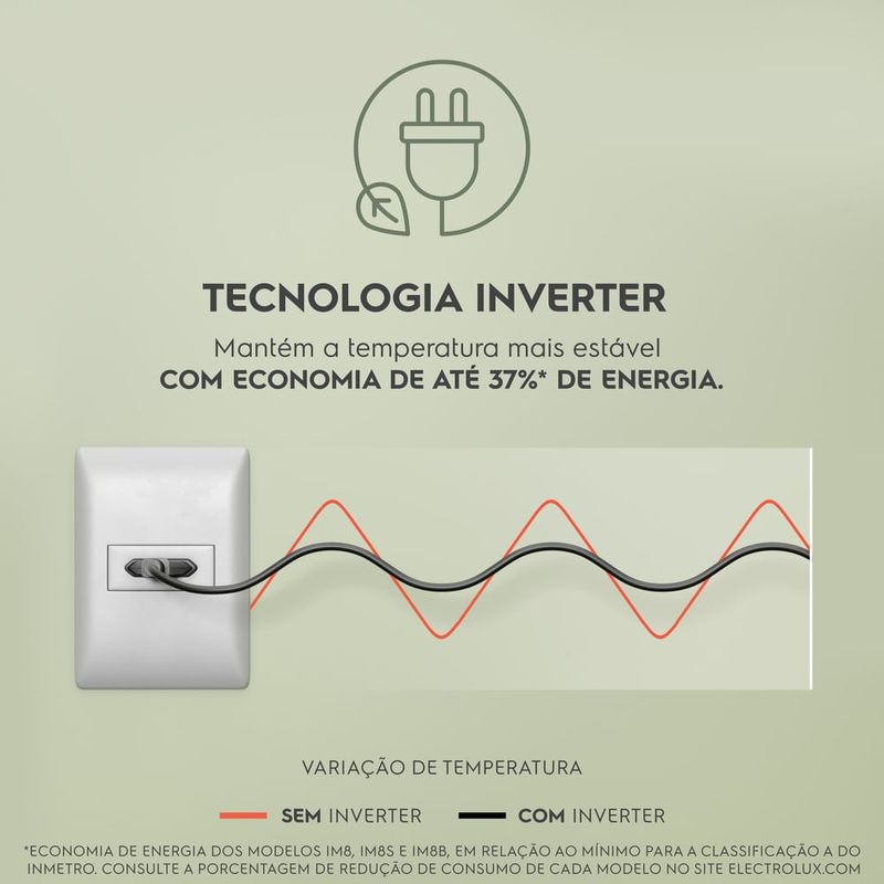 geladeira electrolux frost free french door inverter 590l autosense 127v inox im8s
