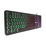 teclado gamer membrana knup led colorido abnt2 preto kp 2059 (mp)