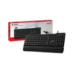 teclado usb genius kb 100xp com apoio de pulso abnt2 31310050411 (mp)