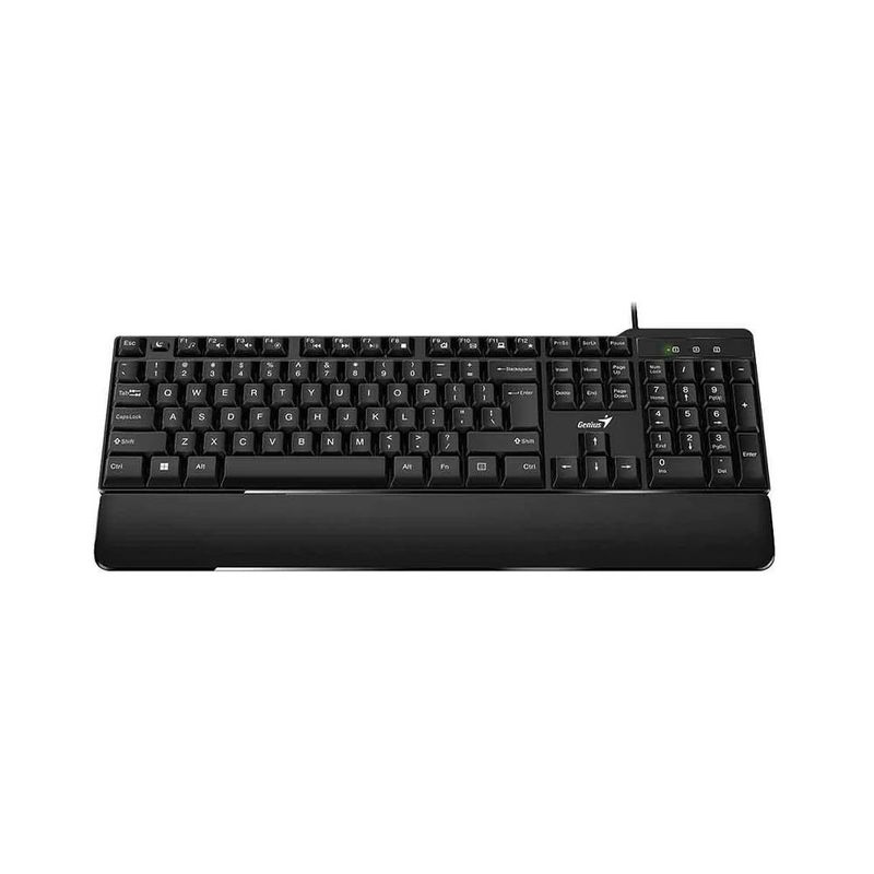 teclado usb genius kb 100xp com apoio de pulso abnt2 31310050411 (mp)