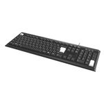 teclado usb pcyes classic preto e cinza ptocl2ab (mp)