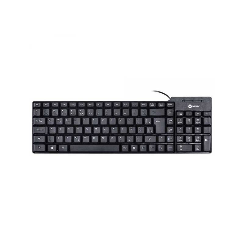 teclado usb vinik dynamic abnt2 preto dt150 (mp)