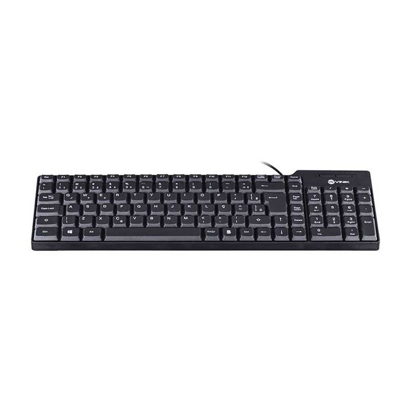 teclado usb vinik dynamic abnt2 preto dt150 (mp)