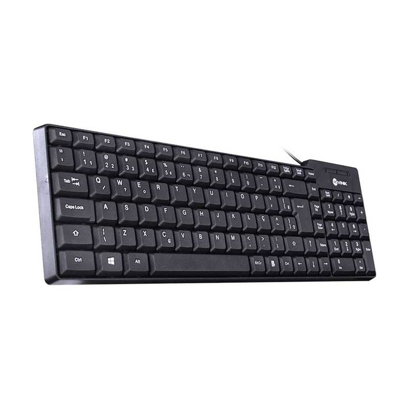 teclado usb vinik dynamic abnt2 preto dt150 (mp)