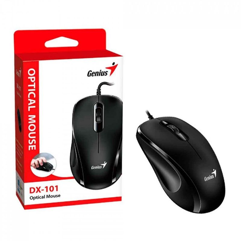 mouse usb genius dx 101 1200dpi preto 31010026400 (mp)