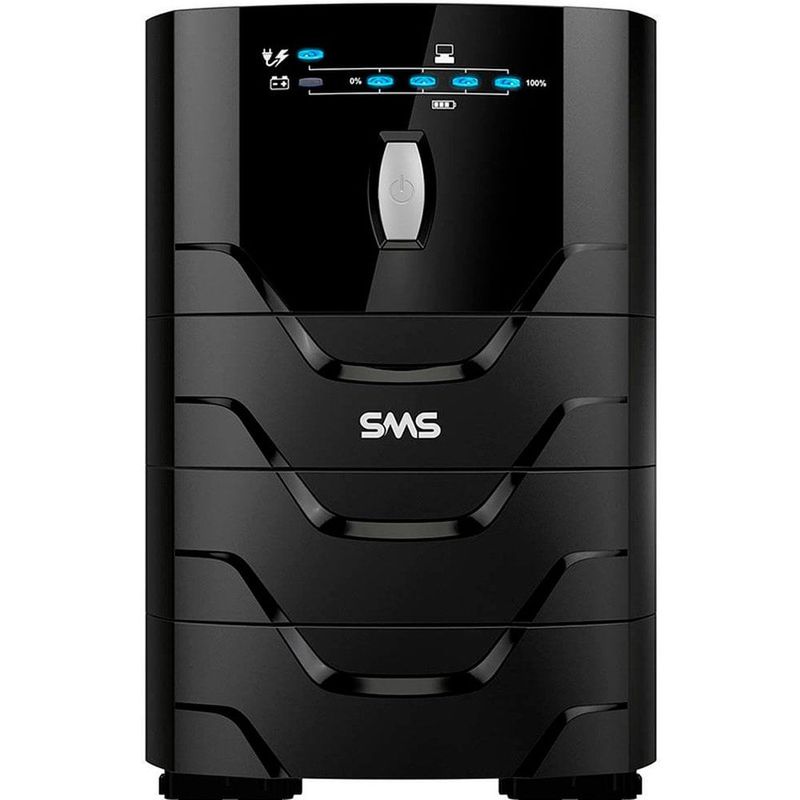 nobreak sms senoidal power sinus interactive ups2400bi ng entrada bivolt saída 110v 2400va 27871 (mp)