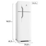 geladeira electrolux cycle defrost 260l super freezer duplex 127v branca (dc35a)
