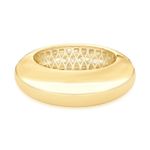 bracelete semijoia luiza mota redondo abaulado 266522 dourado (mp)