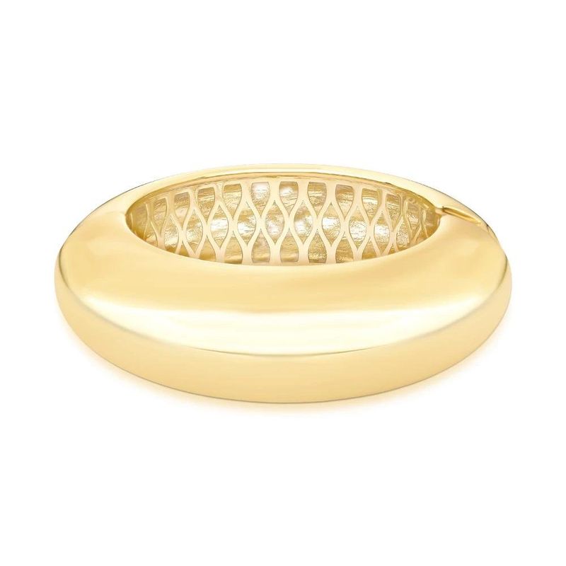 bracelete semijoia luiza mota redondo abaulado 266522 dourado (mp)