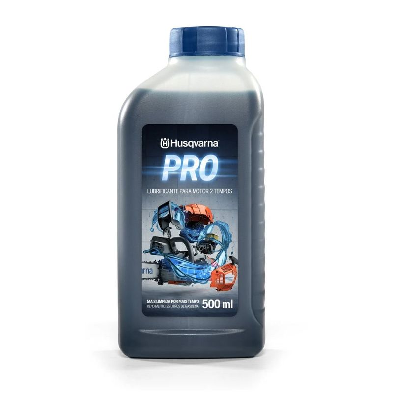 óleo lubrificante husqvarna para motor 2t pro 500ml (mp)
