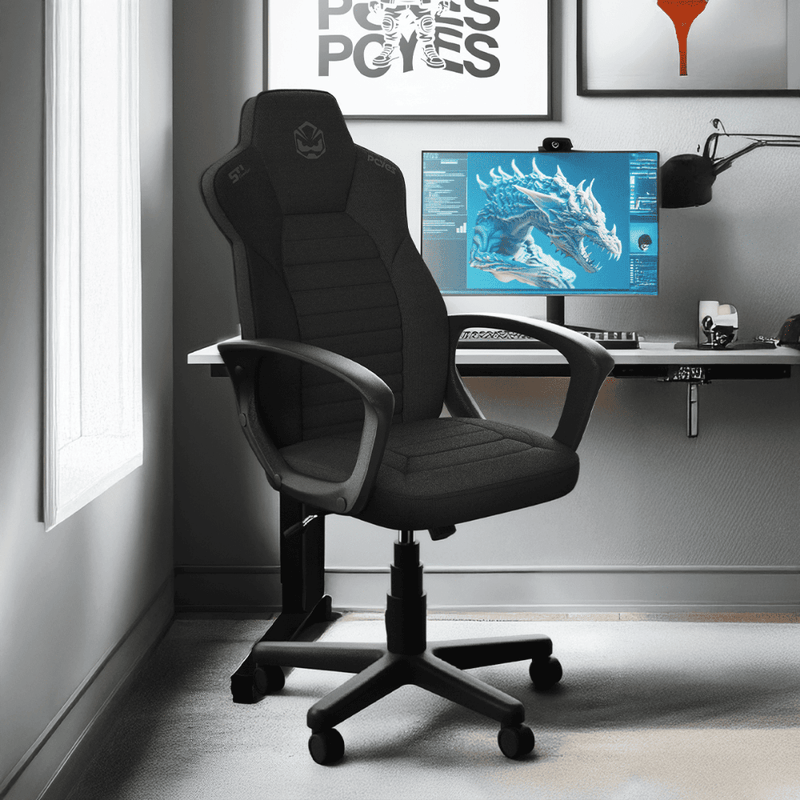 cadeira gamer pcyes sti confort shadow pcsti-sw preto (mp)