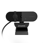 webcam pcyes raza 2k 1440p com microfone e tampa de privacidade rz2k01 (mp)
