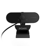 webcam pcyes raza 2k 1440p com microfone e tampa de privacidade rz2k01 (mp)