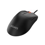 mouse gamer pcyes hydrus black vulcan 6 botões 12400dpi rgb pmghbv preto (mp)