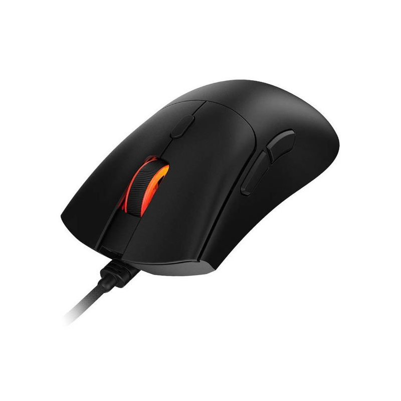 mouse gamer pcyes hydrus black vulcan 6 botões 12400dpi rgb pmghbv preto (mp)