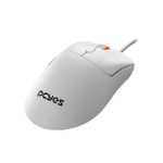 mouse gamer pcyes hydrus white ghost 6 botões 12400dpi rgb pmghwg branco (mp)