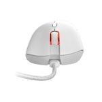 mouse gamer pcyes hydrus white ghost 6 botões 12400dpi rgb pmghwg branco (mp)