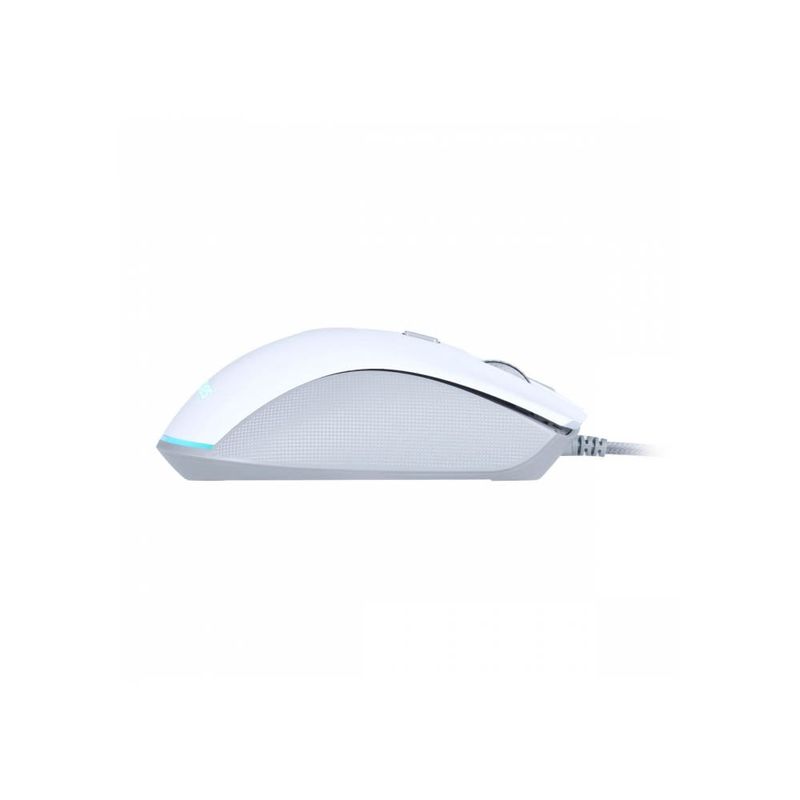 mouse gamer pcyes zyron 7 botões 12800dpi rgb pmgzrgbw branco (mp)