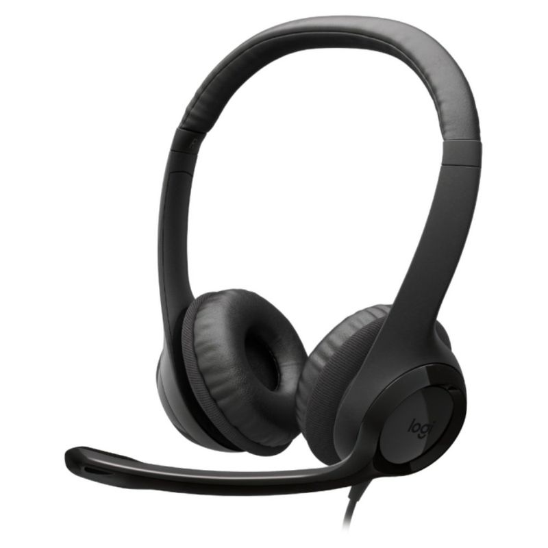 headset logitech stereo usb-c h390 981-001575 (mp)