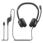 headset logitech stereo usb-c h390 981-001575 (mp)