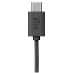 headset logitech stereo usb-c h390 981-001575 (mp)