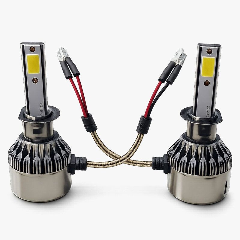 kit lâmpadas led jr8 cob blaze h1 6000k lcbm7h1w (mp)