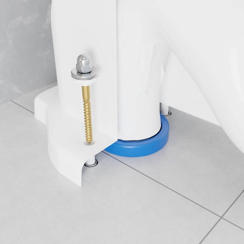 anel de vedação para vaso sanitário blukit com guia e kit fixador bucha n.10 (mp)