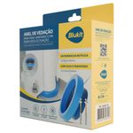 anel de vedação para vaso sanitário blukit com guia e kit fixador bucha n.10 (mp)