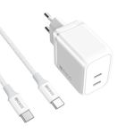 carregador de parede hrebos usb-c 45w crg-503c branco (mp)