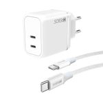 carregador de parede hrebos usb-c 45w crg-503c branco (mp)