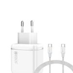 carregador de parede hrebos usb-c 45w crg-503c branco (mp)