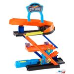 pista mattel hot wheels city garagem acrobática jhl94