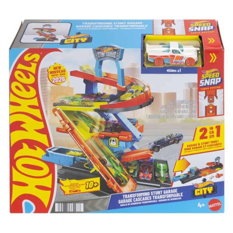 pista mattel hot wheels city garagem acrobática jhl94