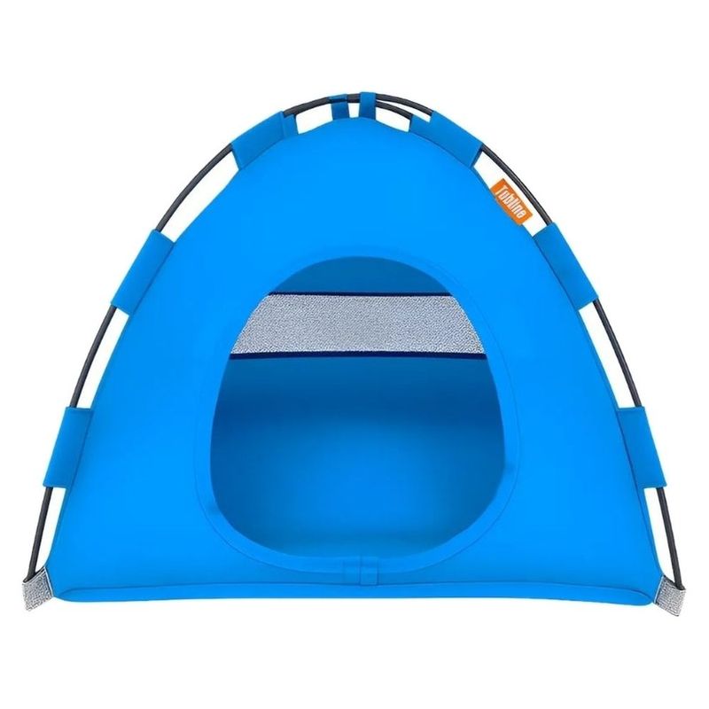 cabana para pet tubline 42x46x46cm azul 1196-n08 (mp)