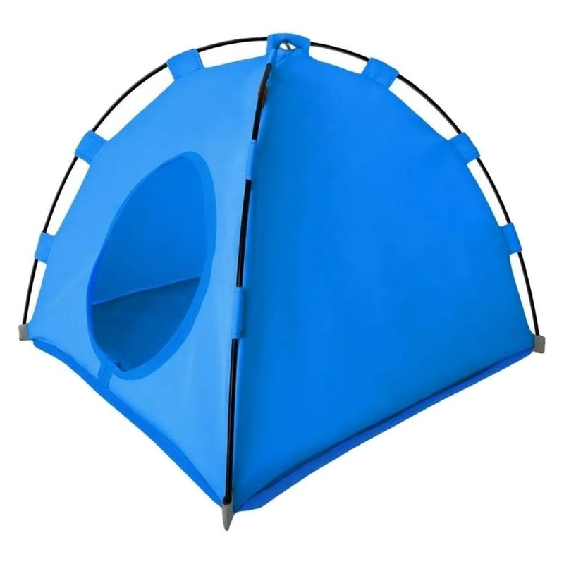 cabana para pet tubline 42x46x46cm azul 1196-n08 (mp)