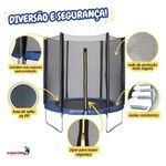cama elástica importway 180x181cm iwce006 (mp)