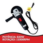 esmerilhadeira angular importway 127v iwea110 (mp)