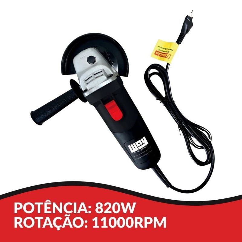 esmerilhadeira angular importway 127v iwea110 (mp)