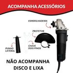 esmerilhadeira angular importway 127v iwea110 (mp)