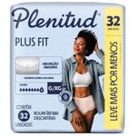 roupa íntima descartável plenitud plus fit g/xg 32 unidades